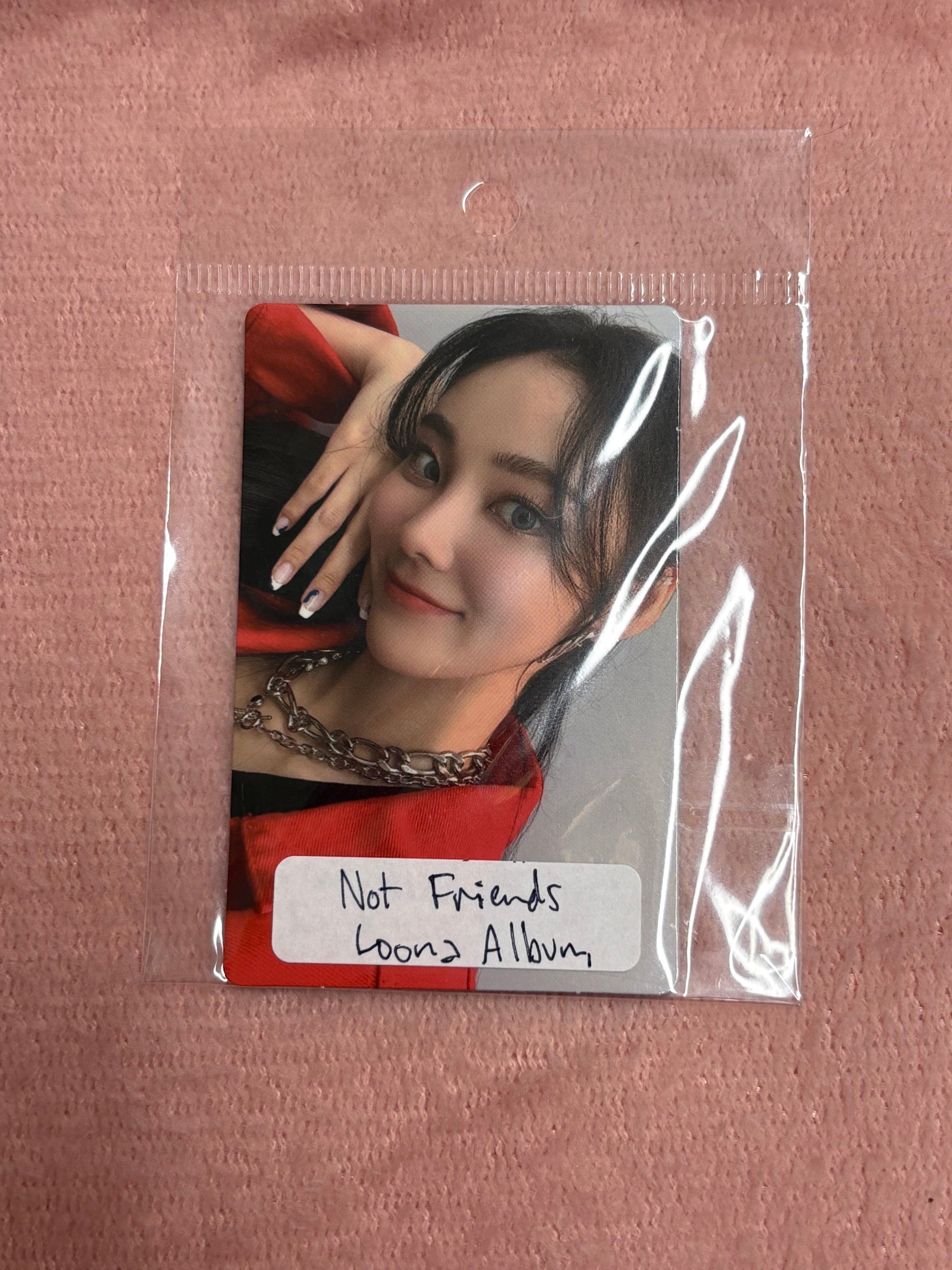 Korea Pop Store Album Photocard Loona - Not Friends Jinsoul Kawaii Gifts 76966358
