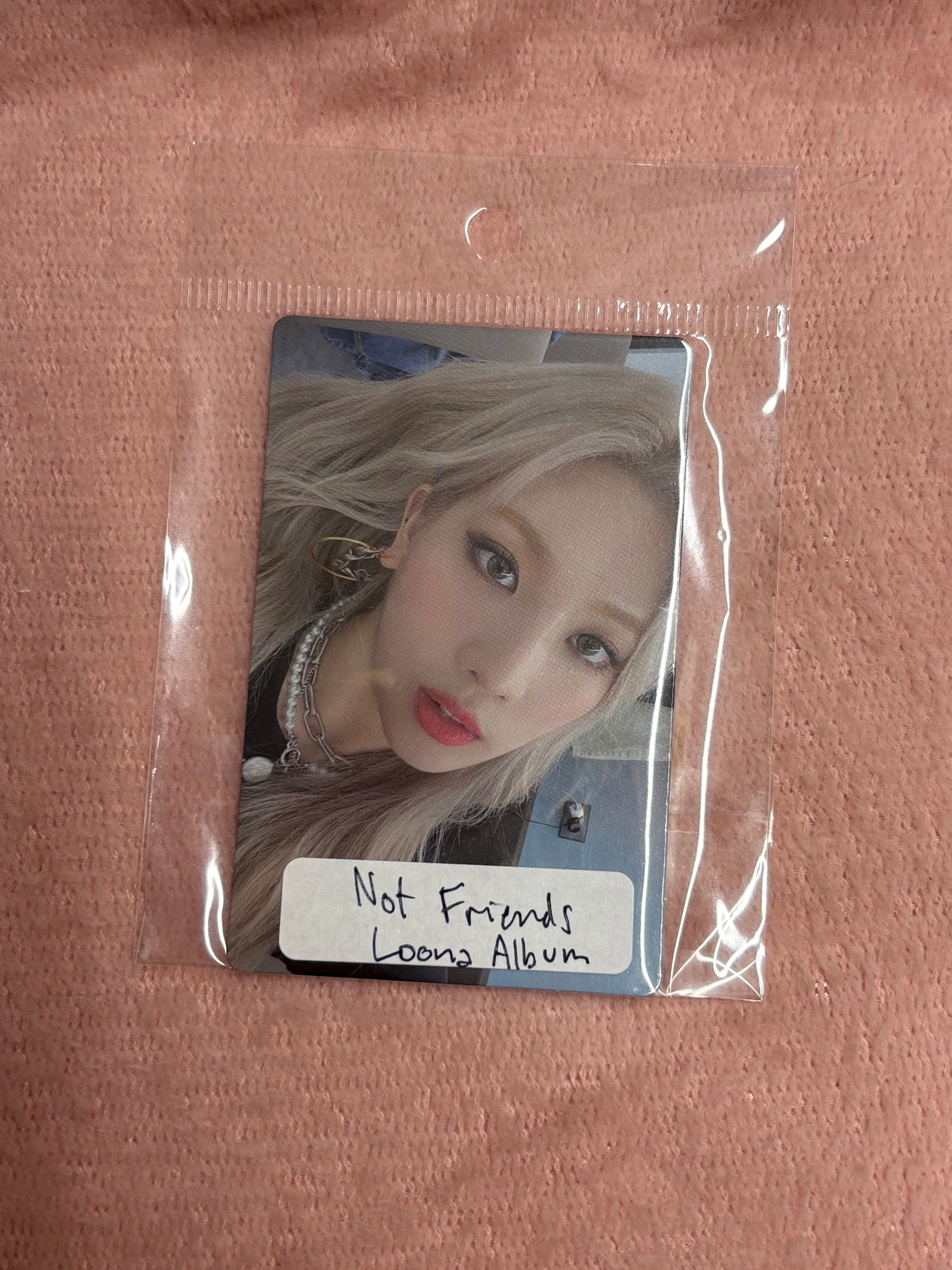 Korea Pop Store Album Photocard Loona - Not Friends Kim Lip B Kawaii Gifts 76933590