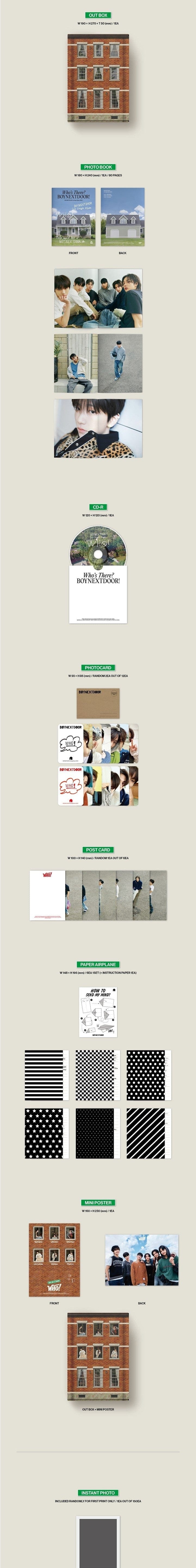 Korea Pop Store BoyNextDoor - 1st Single "WHO!" Kawaii Gifts