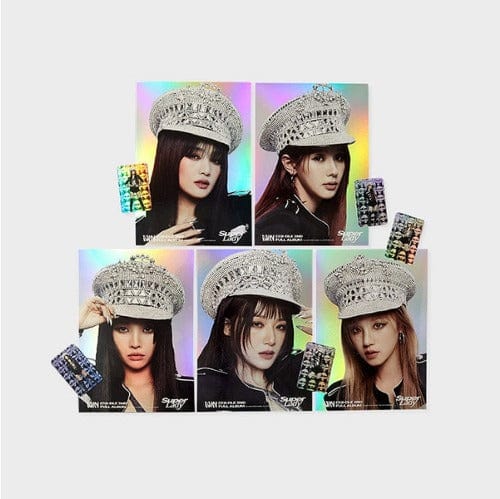 G)I-DLE] Hologram Mini Poster Photo Card Set 2 Ver. – Kawaii Gifts