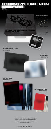 Korea Pop Store HOSHI X WOOZI - Beam (1st Single Album) Kit Ver. Kawaii Gifts