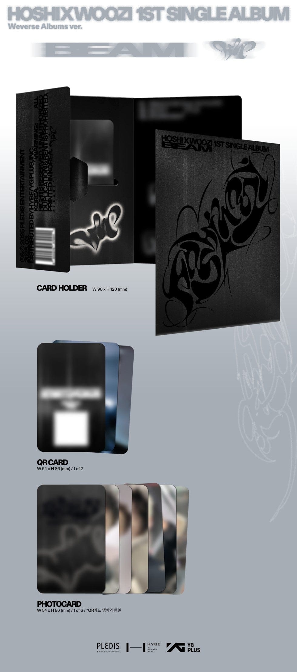 Korea Pop Store HOSHI X WOOZI - Beam (1st Single Album) Weverse Albums Ver. Kawaii Gifts
