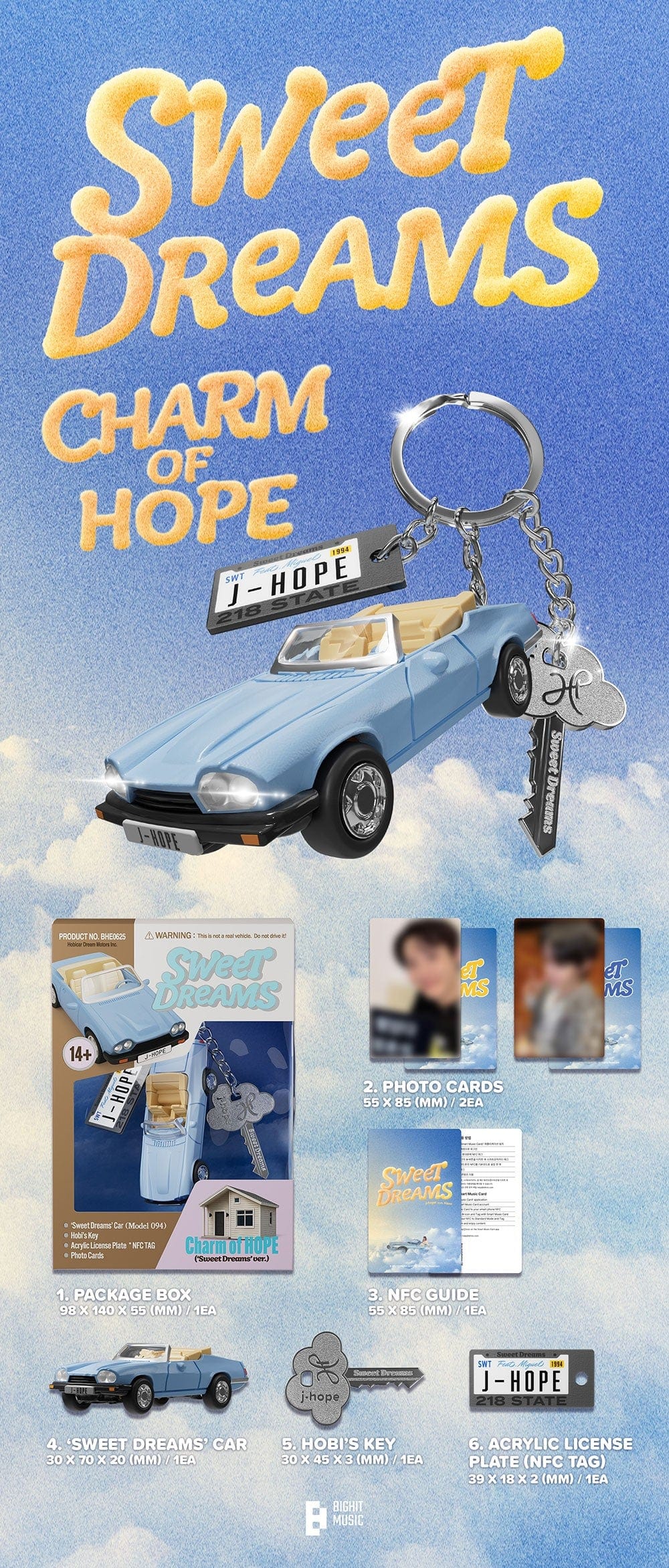 Korea Pop Store J-HOPE - Charm of Hope Kawaii Gifts
