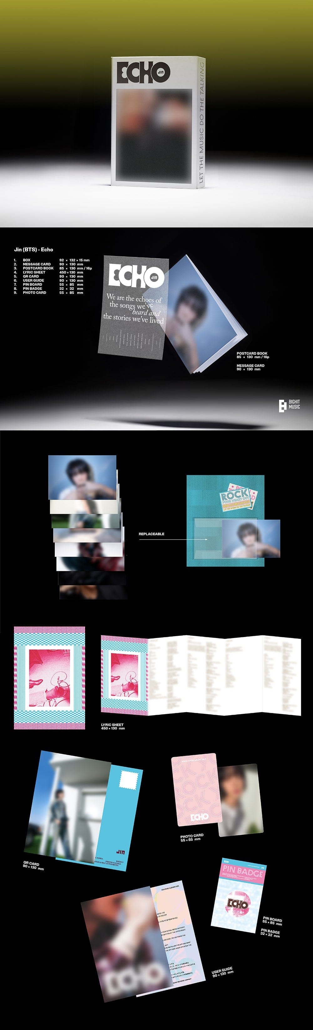 Korea Pop Store JIN (BTS) - Echo (Weverse Albums Ver.) Kawaii Gifts
