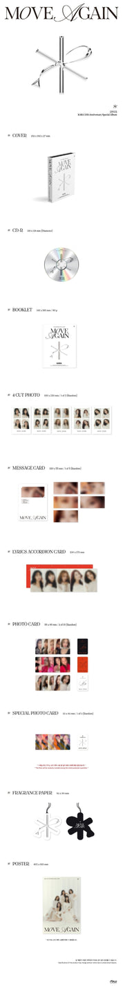 Korea Pop Store Kara - 15th Anniversary Special Album "Move Again" Kawaii Gifts