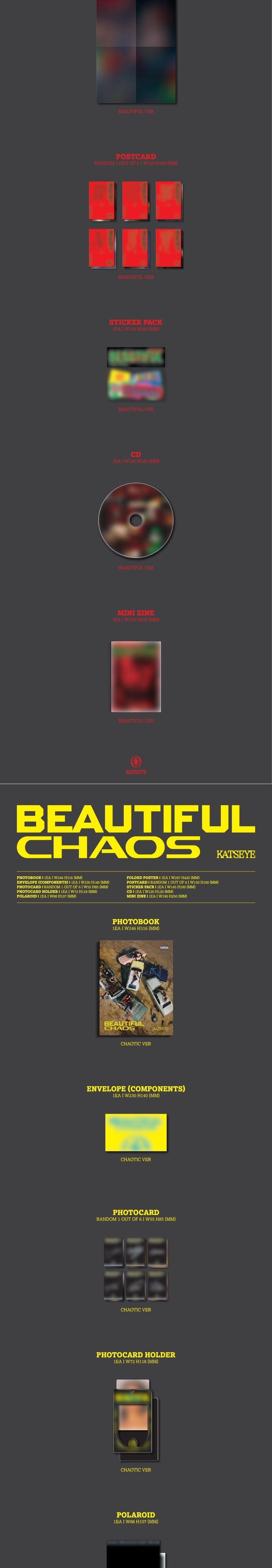 Korea Pop Store KATSEYE - Beautiful Chaos Kawaii Gifts