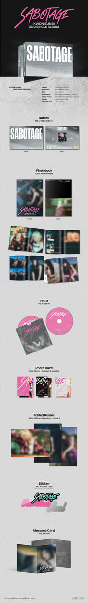 Korea Pop Store KWON EUN BI - Sabotage (2nd Single Album) Kawaii Gifts 26394070