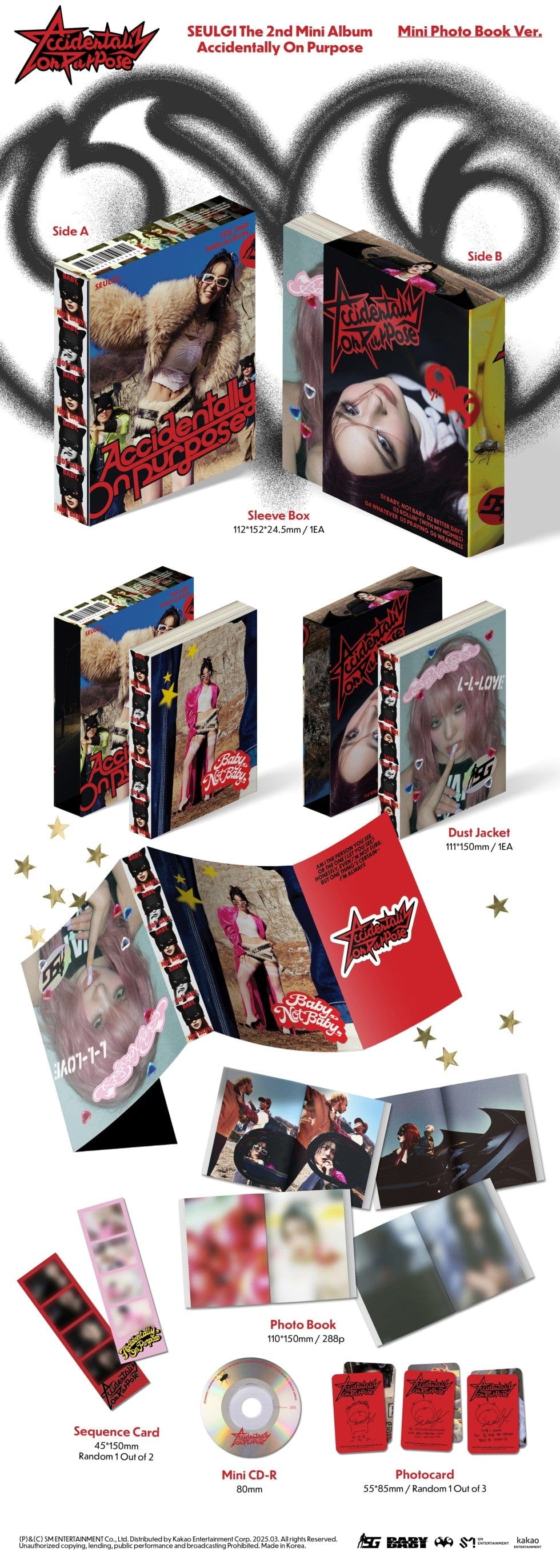 Korea Pop Store SEULGI - Accidentally On Purpose (2nd Mini Album) (Mini Photobook Ver.) Kawaii Gifts
