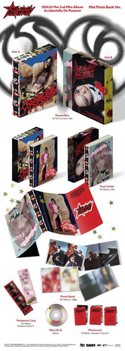 Korea Pop Store SEULGI - Accidentally On Purpose (2nd Mini Album) (Mini Photobook Ver.) Kawaii Gifts