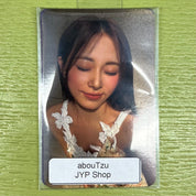 Korea Pop Store TWICE Miscellaneous Pre-Order Benefit Photocard abouTzu JYP Shop Eyes Closed Kawaii Gifts 05018838