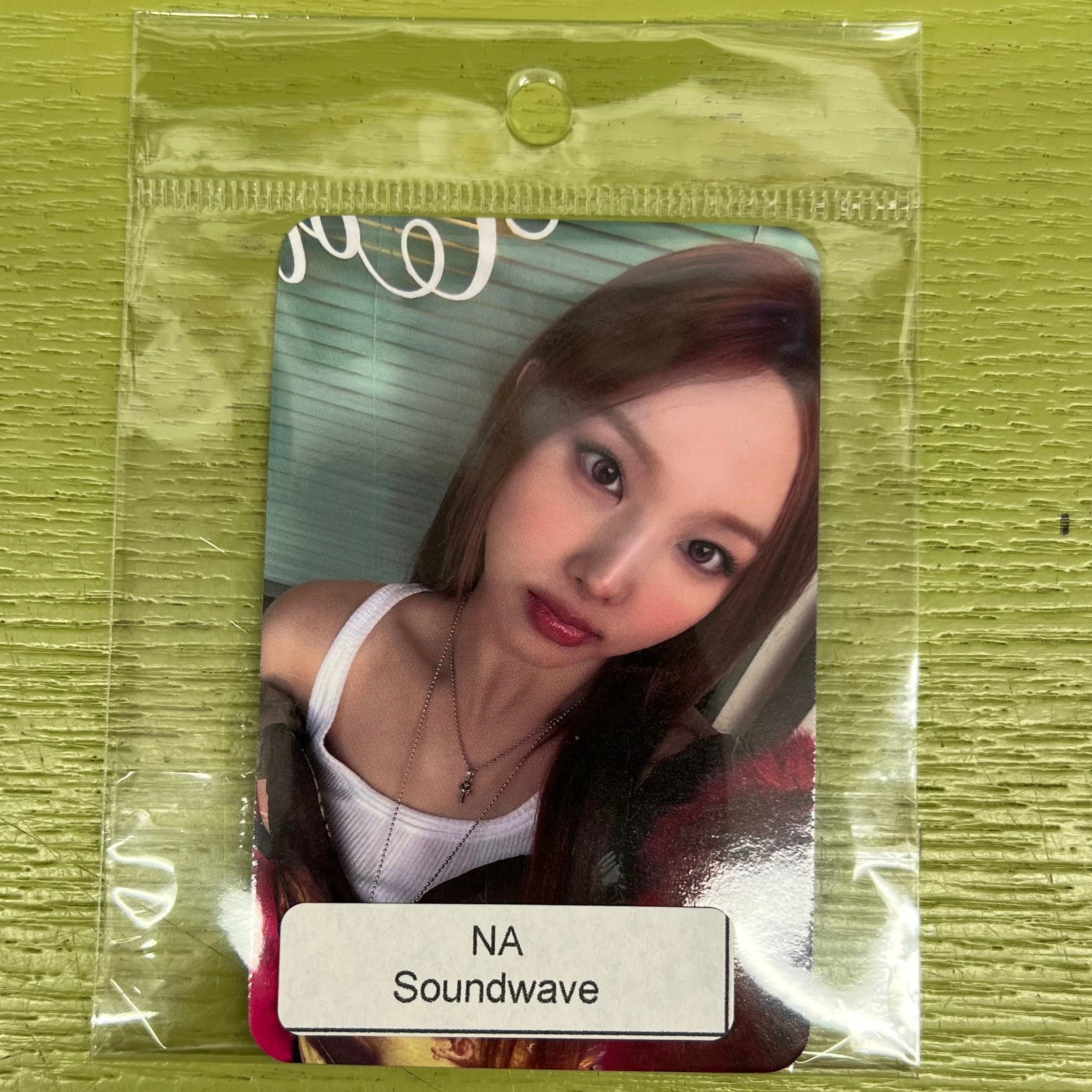 Korea Pop Store TWICE Miscellaneous Pre-Order Benefit Photocard NA Soundwave Blue Background Kawaii Gifts 04854998