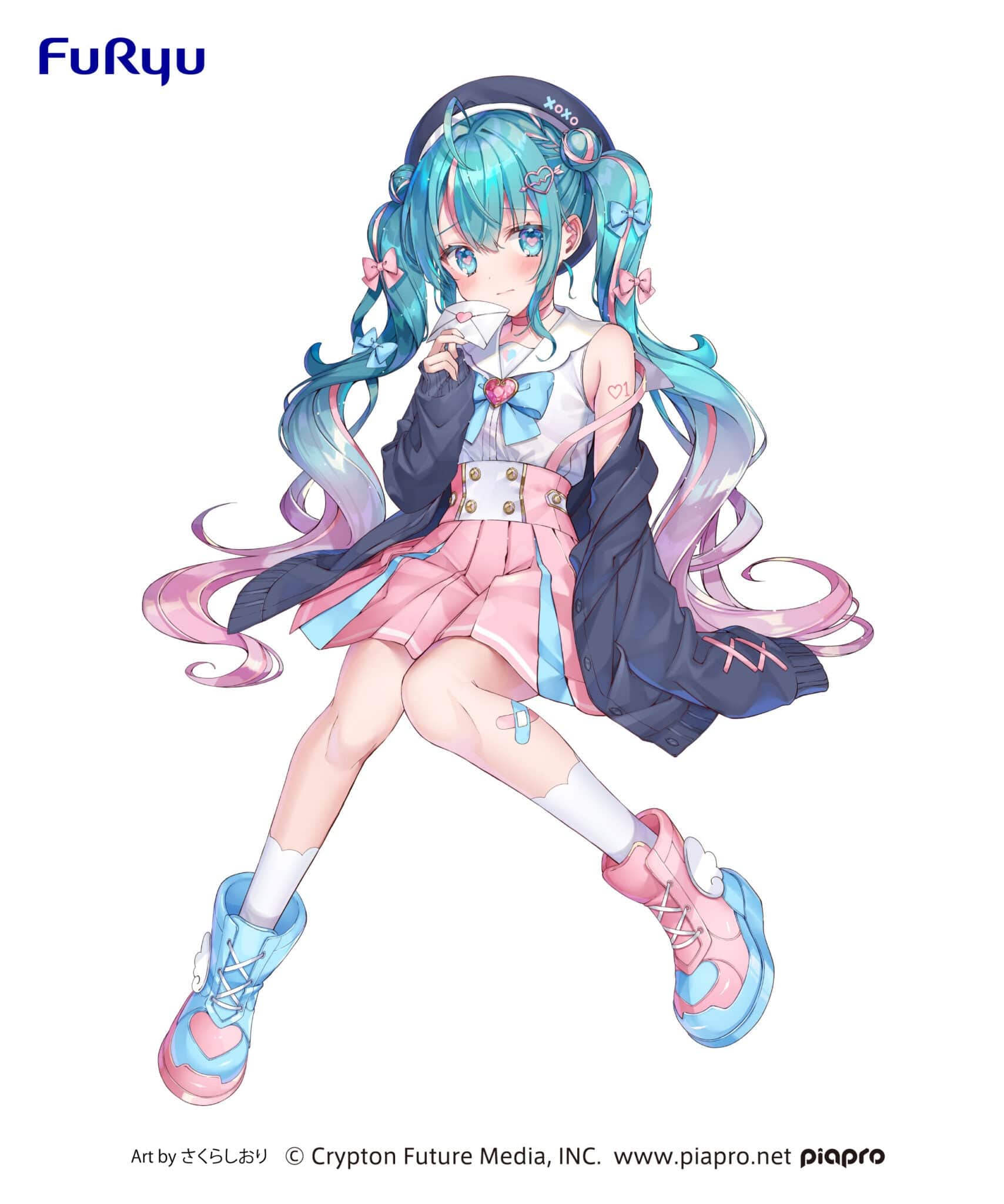 Little Buddy Hatsune Miku Love Sailor Noodle Stopper Figure Kawaii Gifts 4580736400696