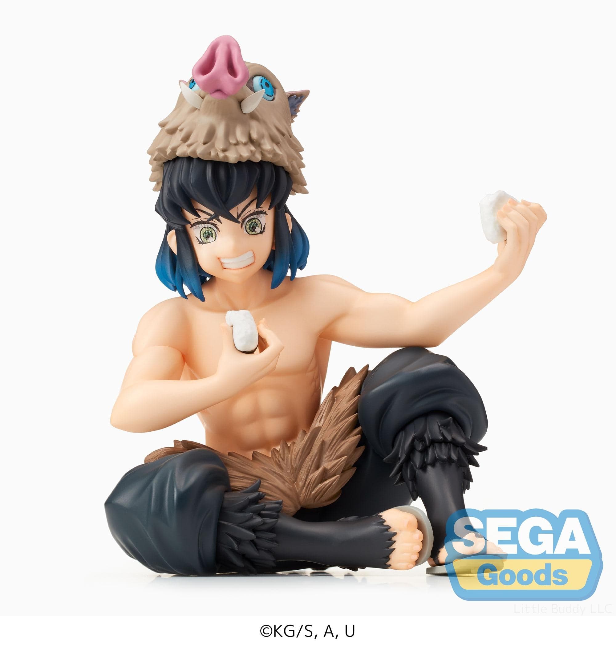 Little Buddy Inosuke Hashibira Demon Slayer PM Perching Figure Kawaii Gifts 4580779514008