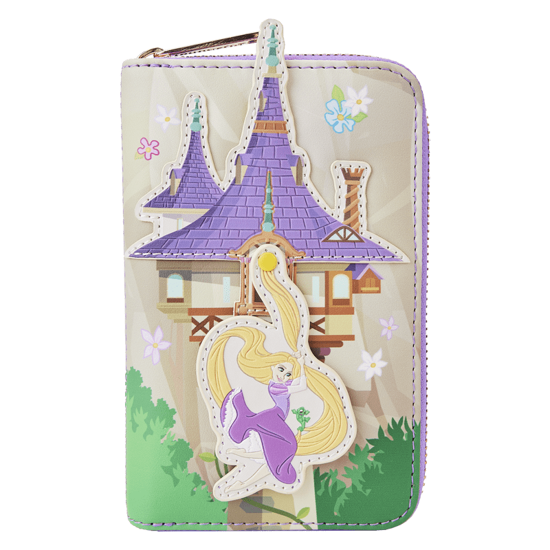 Loungefly Tangled Rapunzel Swinging from the Tower Zip Around Wallet Kawaii Gifts