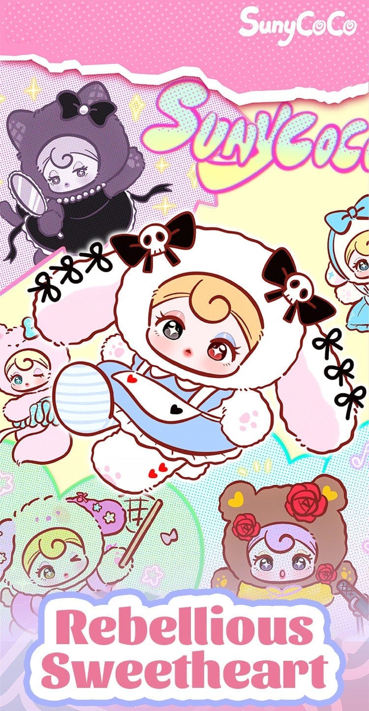 M-Funbox SunyCoCo Rebellious Sweetheart 8.5" Plush Bag Charm Surprise Blind Box Kawaii Gifts