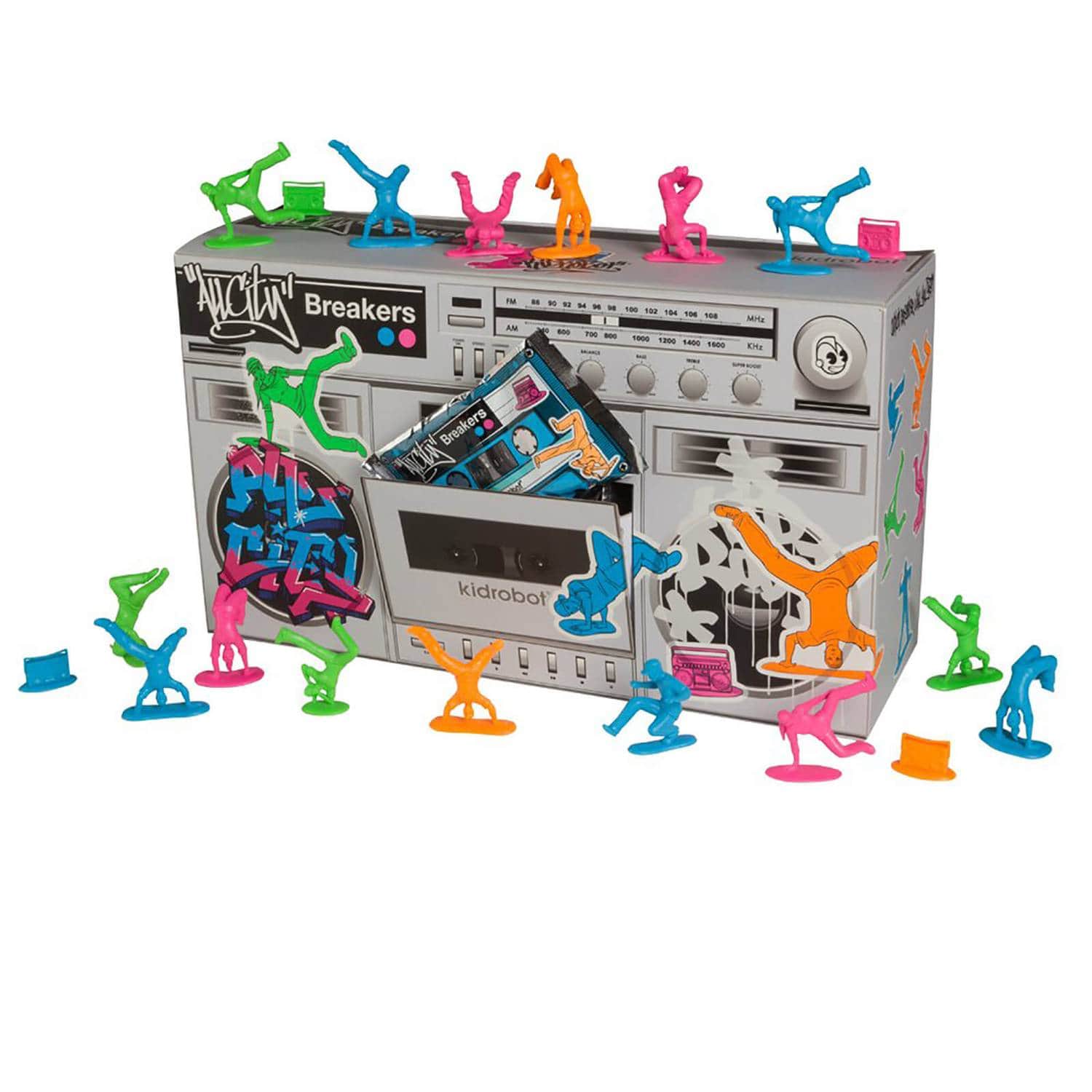 NECA Kidrobot All City Breakers 1.5" Breakdancing Vinyl Figurine Surprise Kawaii Gifts 883975098674