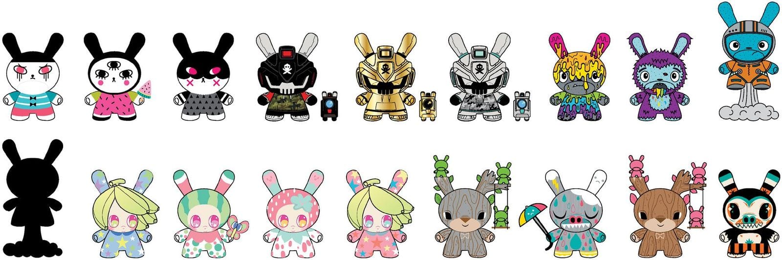 NECA ~RARE~ The Dunny Show Designer Toy Awards 3" Figure Surprise Box Kawaii Gifts 883975147105