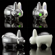 NECA Kidrobot Cyborg Labbit Nemesis Edition Black 7" Labbit by Chuckboy (2012) Kawaii Gifts 883975123697