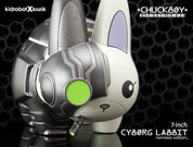 NECA Kidrobot Cyborg Labbit Nemesis Edition Black 7" Labbit by Chuckboy (2012) Kawaii Gifts 883975123697