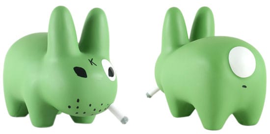 NECA Kidrobot Frank Kozik Green Labbit 10" Vinyl Figure Kawaii Gifts 883975079949