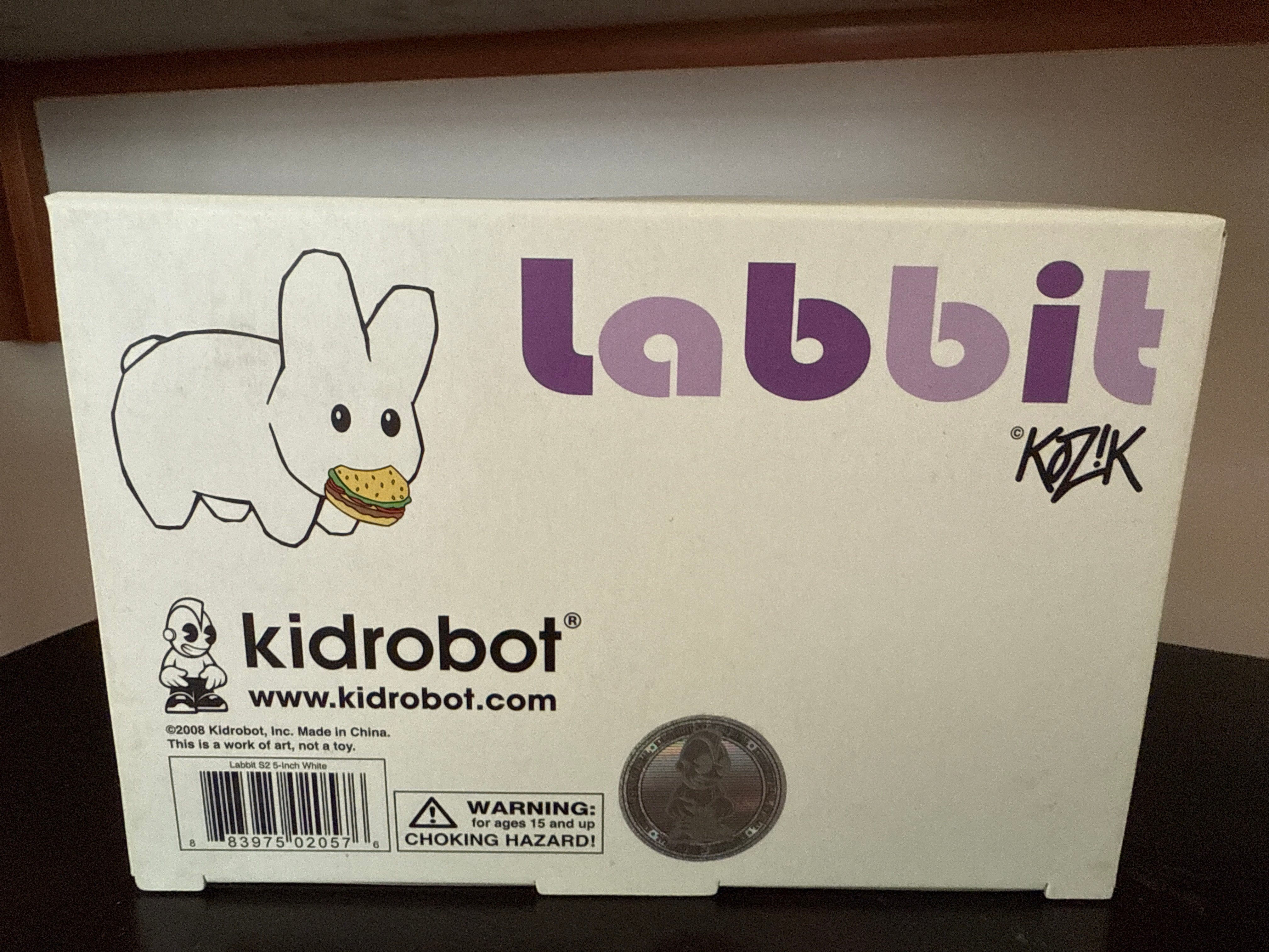 NECA Kidrobot Frank Kozik Labbit S2 Carrot & Party Blowout 5" Vinyl Figure Kawaii Gifts 883975020576