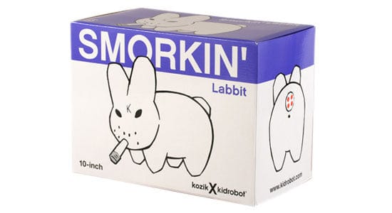 NECA Kidrobot Frank Kozik Neon Orange Polka Dots Labbit 10" Vinyl Figure Kawaii Gifts 883975079956