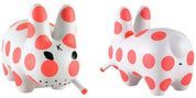 NECA Kidrobot Frank Kozik Neon Orange Polka Dots Labbit 10" Vinyl Figure Kawaii Gifts 883975079956