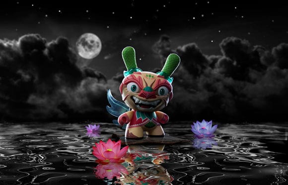 NECA Kidrobot Imperial Lotus Dragon 8" Dunny Light Version by Scott Tolleson (2015) Kawaii Gifts 883975141318