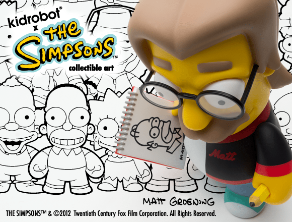 NECA Kidrobot X The Simpsons The First Ever Matt Groening 6" Figure (2012) Kawaii Gifts 883975106041
