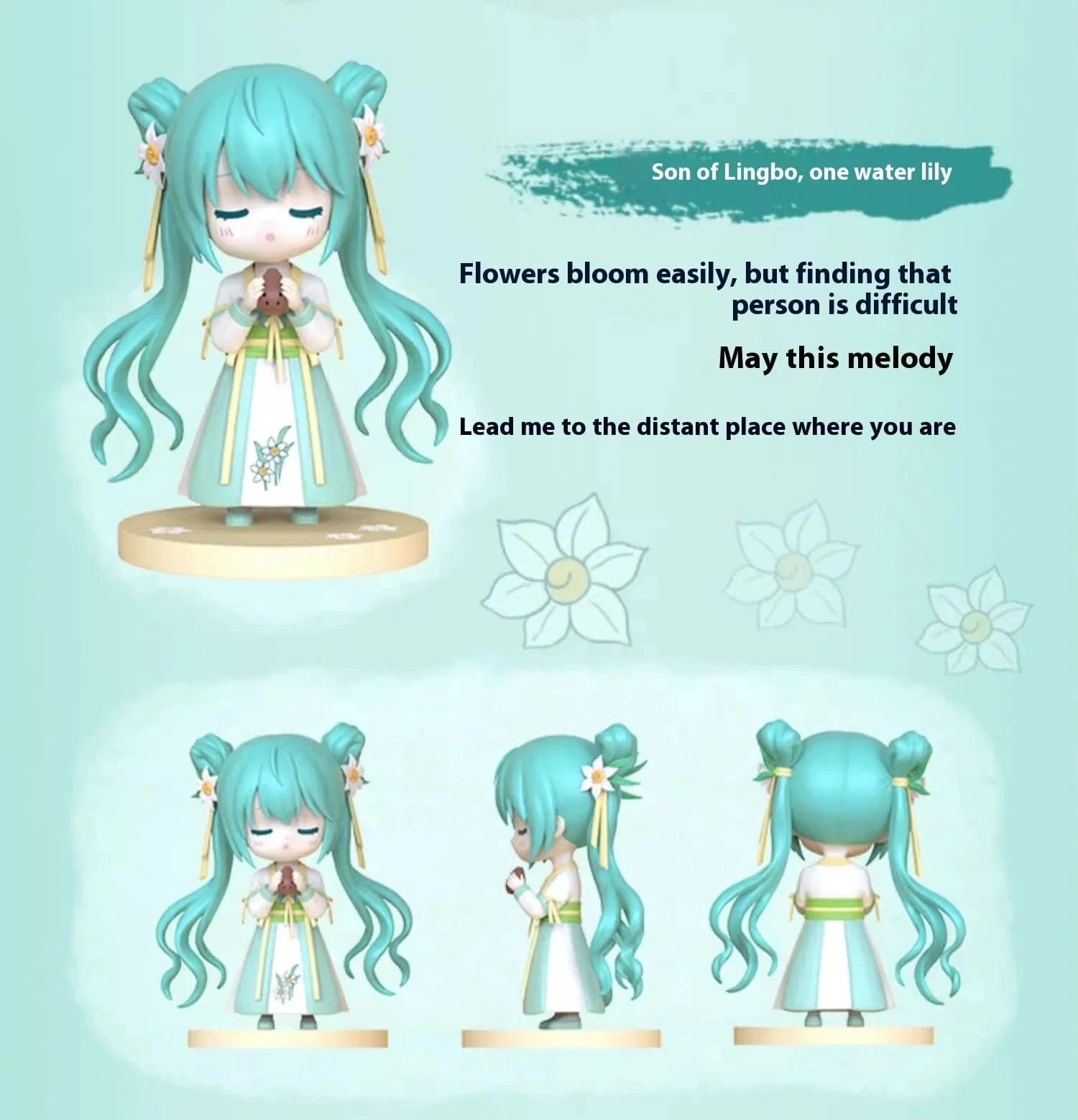 New Jorry Hatsune Miku Qu Yunshang 4" Surprise Figure Blind Box Kawaii Gifts 6943257129183