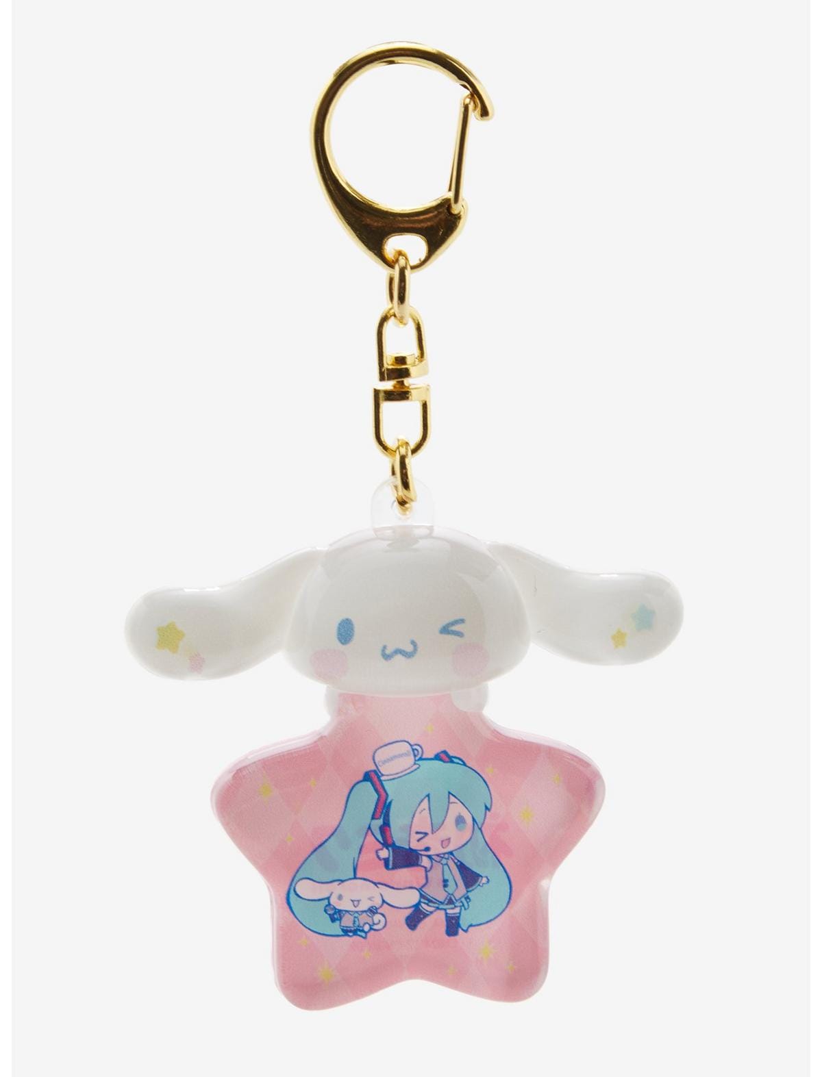New Jorry Hatsune Miku X Cinnamoroll Shooting Star Meteor Surprise Keychain Kawaii Gifts
