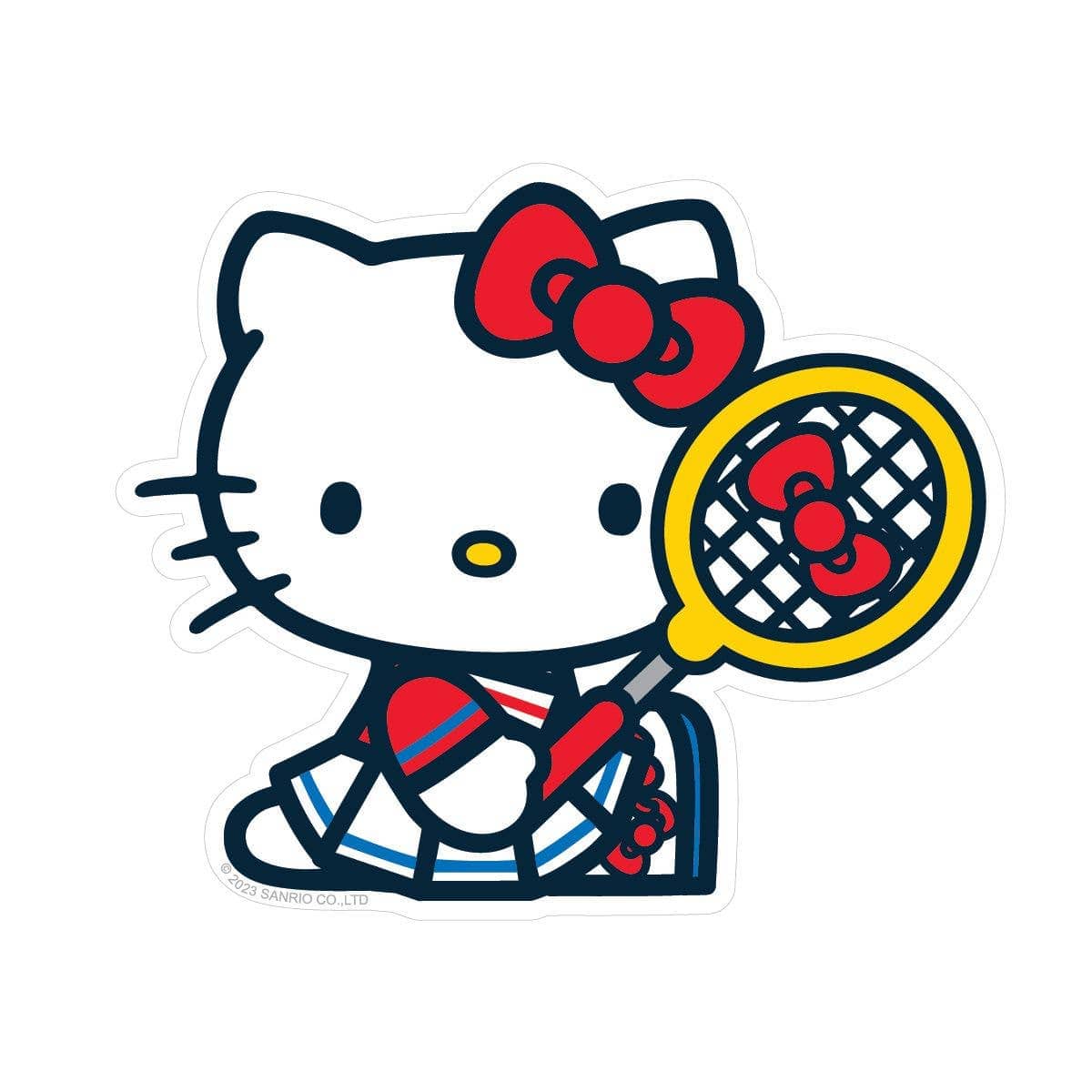 Pipsticks Hello Kitty Tennis Pro Vinyl Sticker Kawaii Gifts