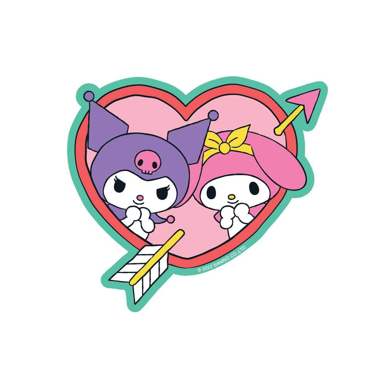 Pipsticks Kuromi & My Melody Sweethearts Vinyl Sticker Kawaii Gifts 852406958269