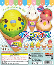 Pop Cutie California Kitan Club Parakeet Inko Ice Cream Cone With Accessory Straps Kawaii Gifts 07612374