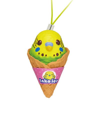 Pop Cutie California Kitan Club Parakeet Inko Ice Cream Cone With Accessory Straps Kawaii Gifts 07612374