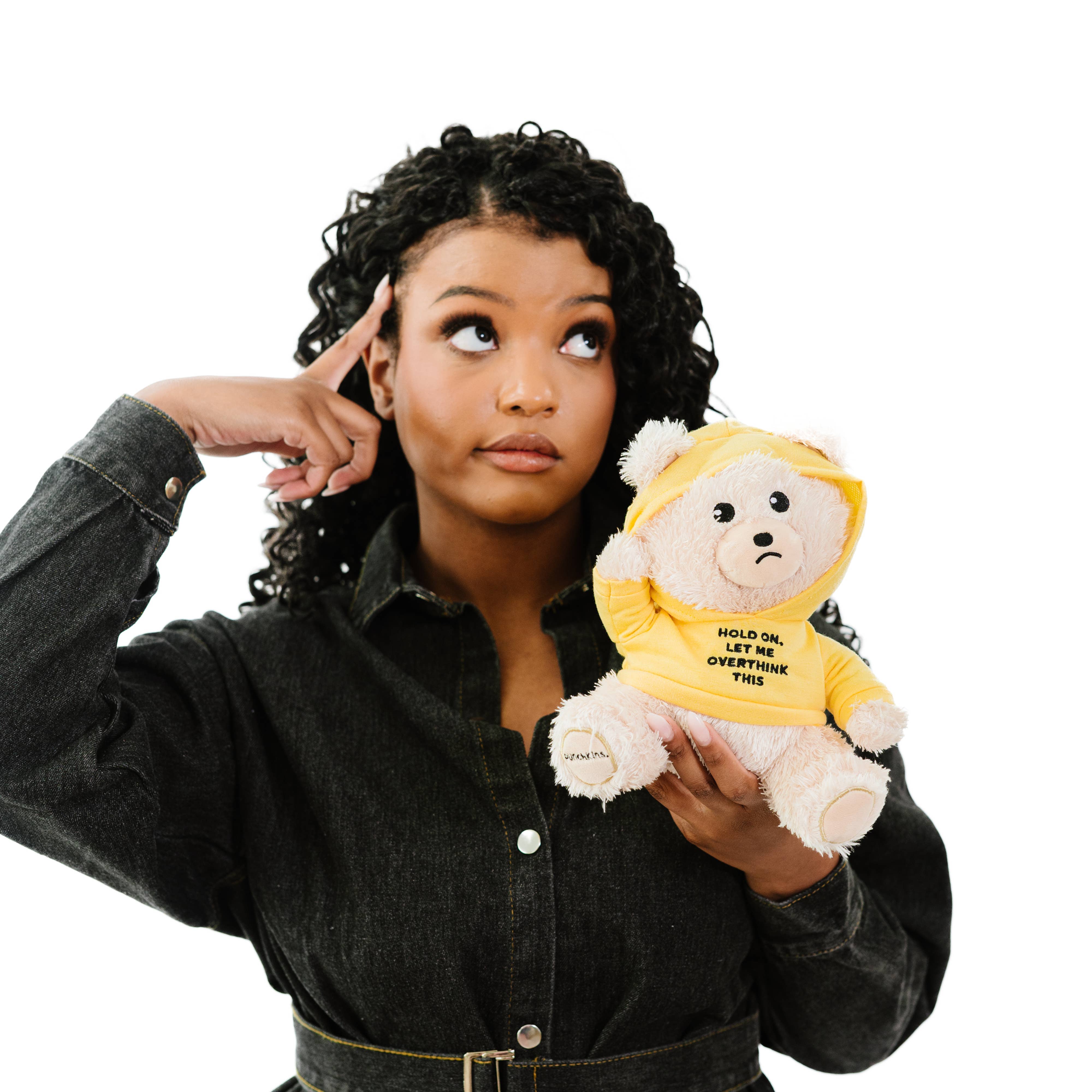 Punchkins Introverted Teddy Bear Plushie, Funny Gag Gift for Friends Kawaii Gifts 850042202739