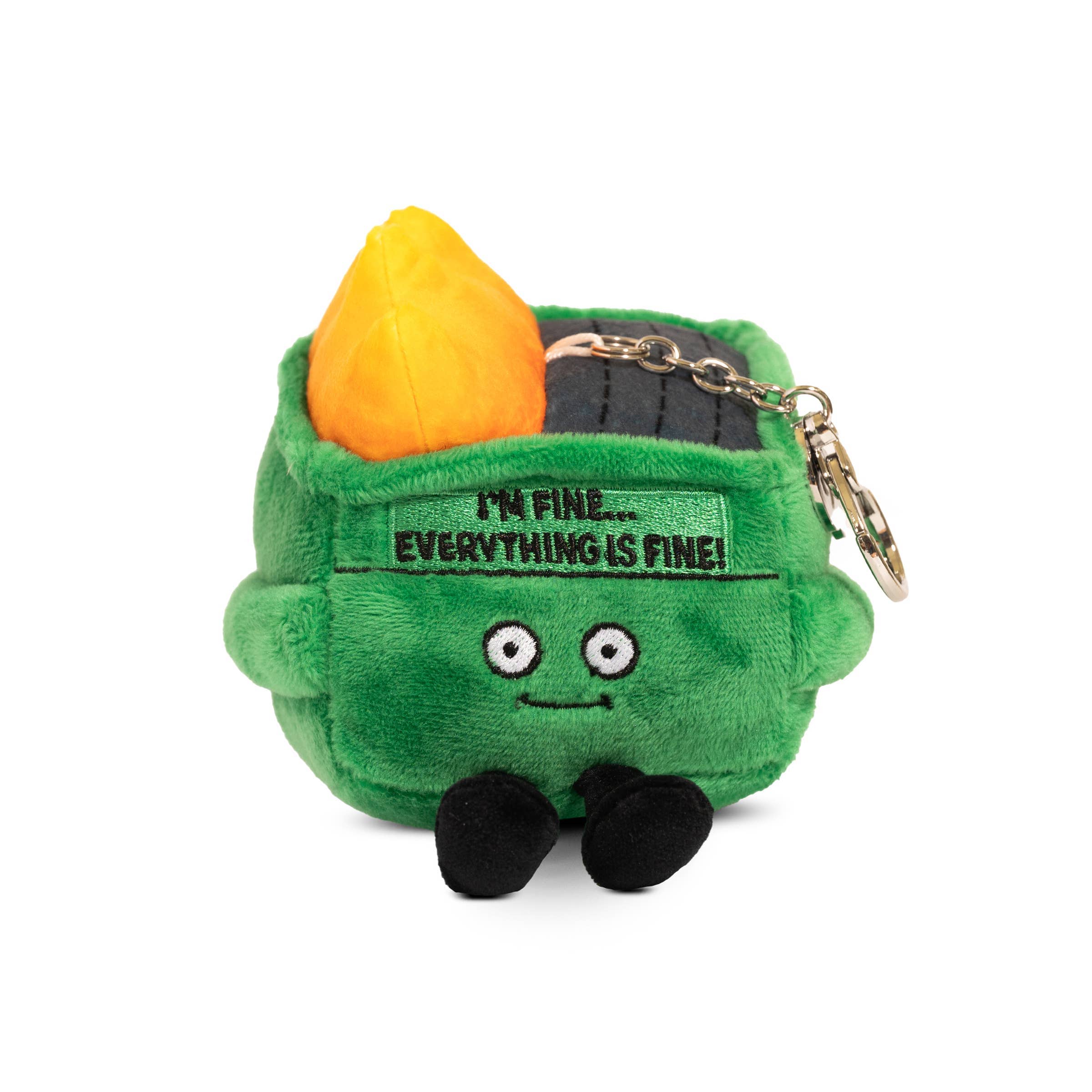 Dumpster Fire Plush Bag Charm Dumpster Fire Plush Bag Charm