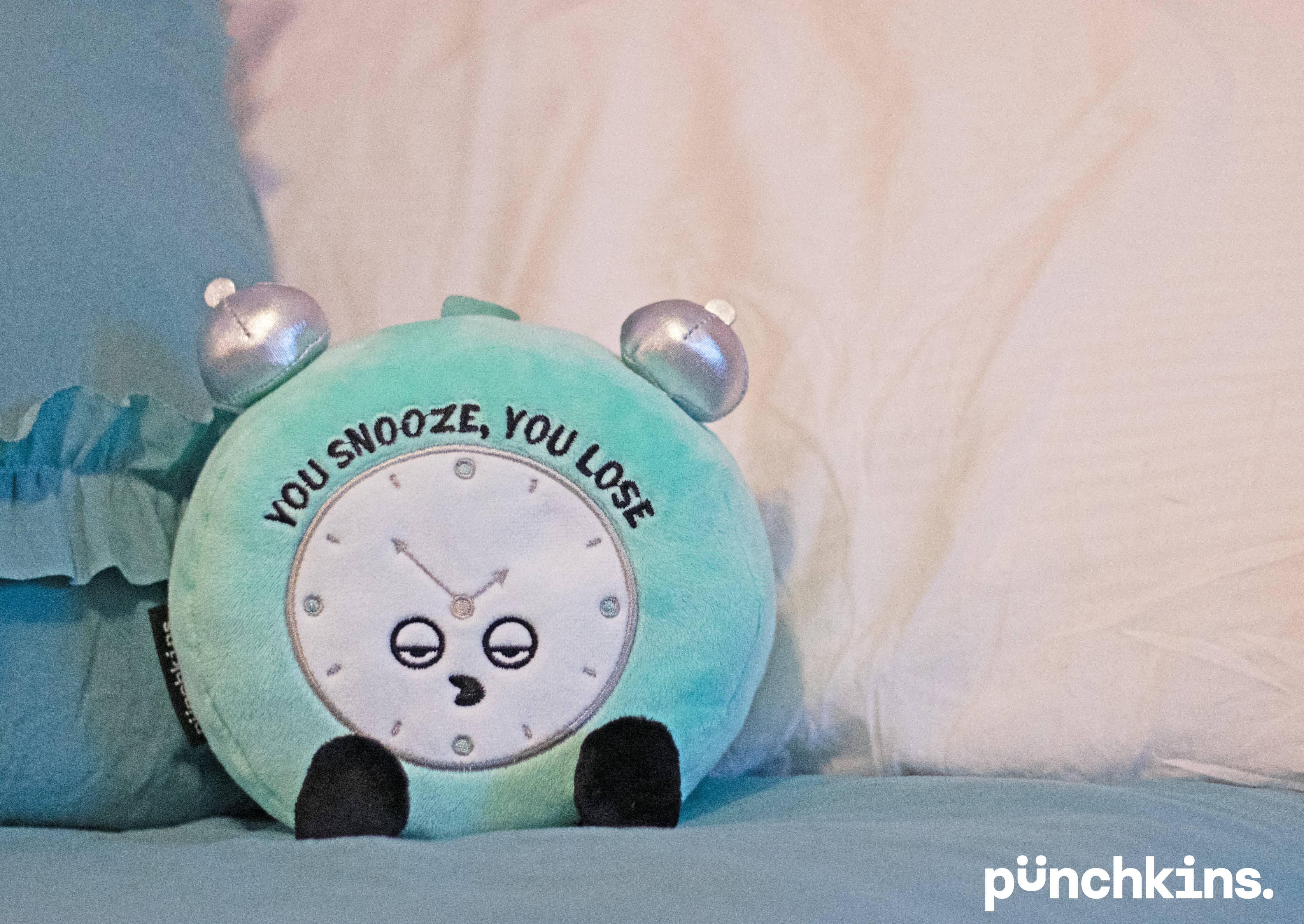 Punchkins "You Snooze, You Lose" Plush Clock Kawaii Gifts