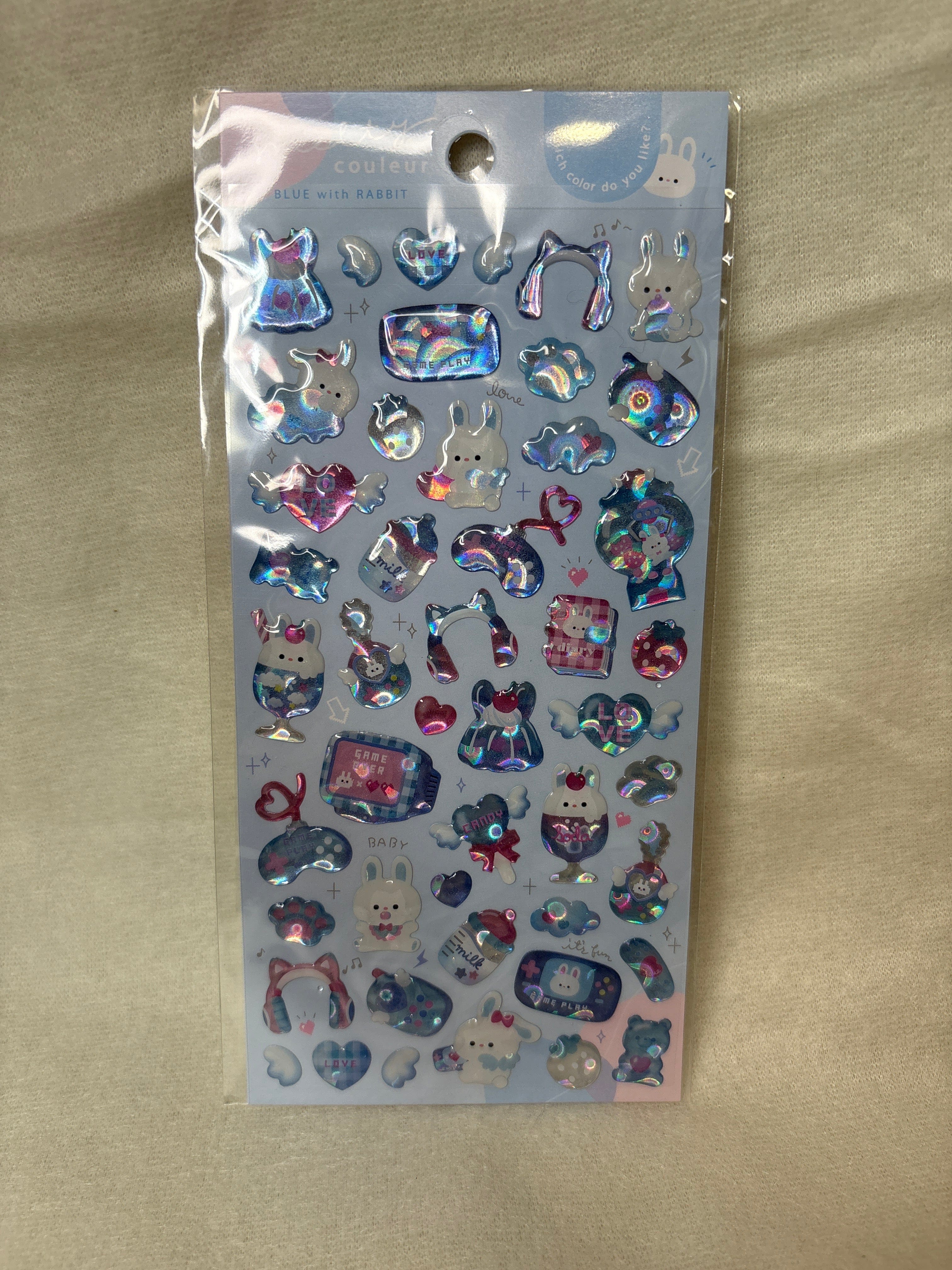 Spoon Inc Q-Lia Melty Couleur Blue Stickers Kawaii Gifts 4550391910595