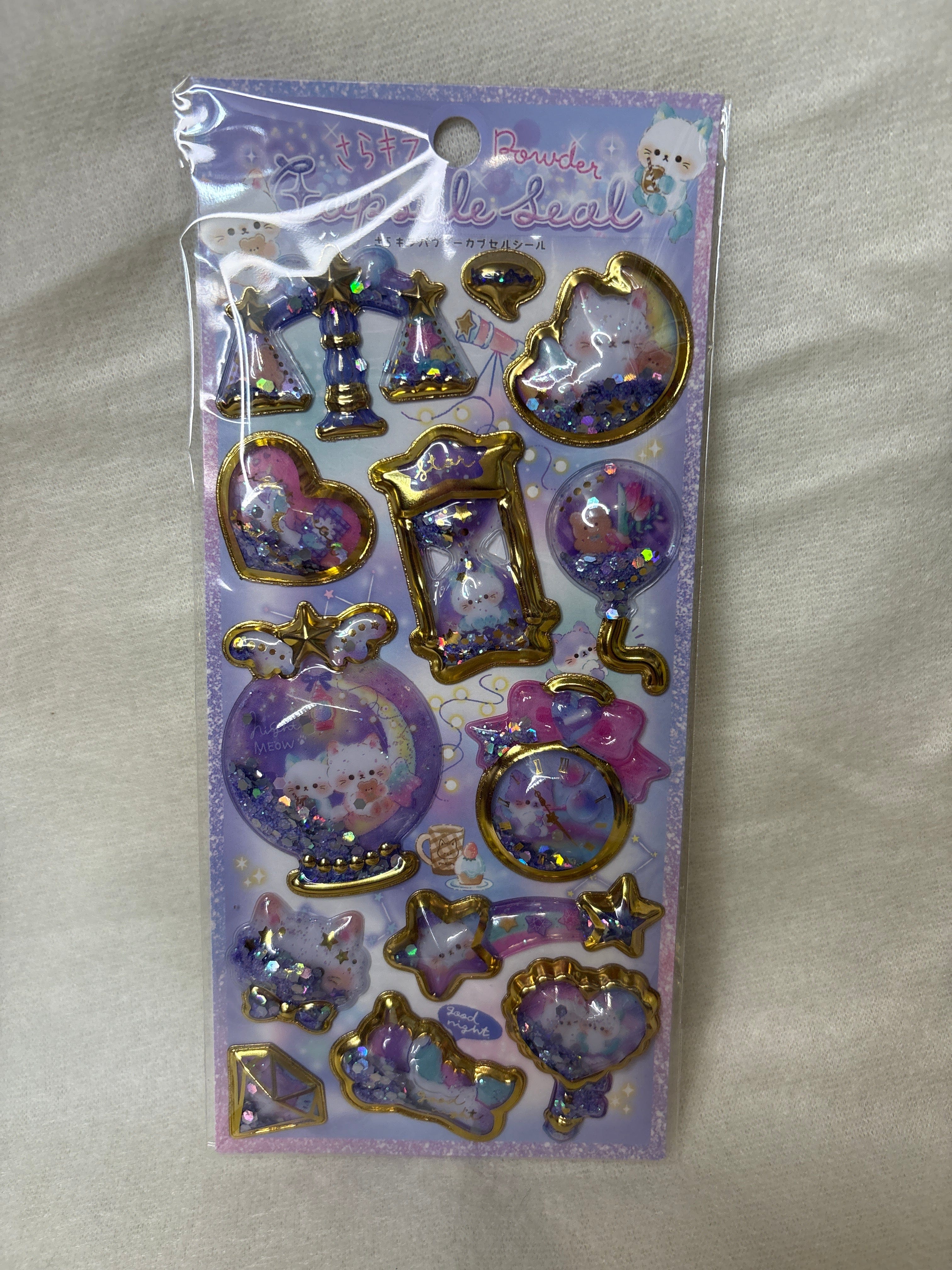 Spoon Inc Q-Lia Sarakira Powder Capsule 3D Stickers Kawaii Gifts 4550391811472