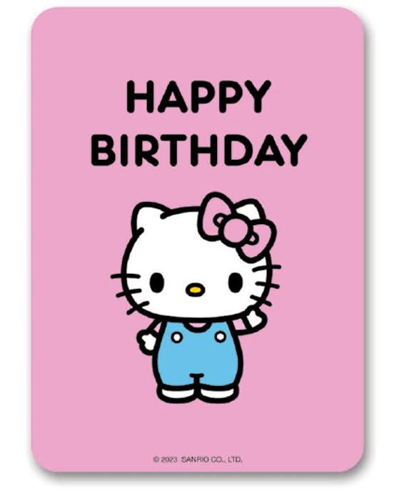 Studio Oh! Deluxe Greeting Card Hello Kitty Classic Pink Happy Birthday Kawaii Gifts 846307098308