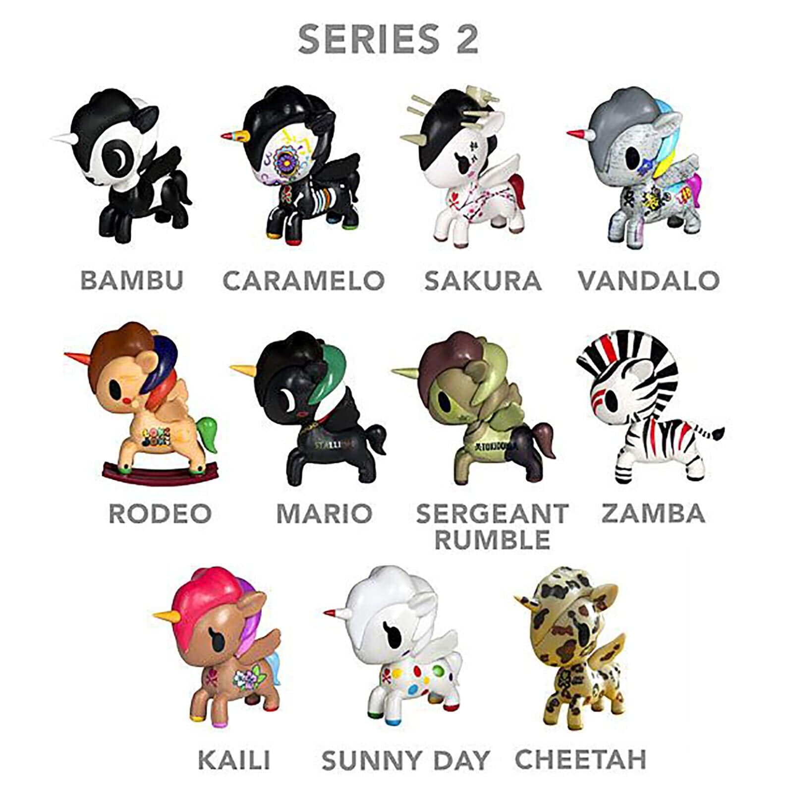 TKDK tokidoki Unicornos Series 2 Surprise Box 3" Vinyl Figure Kawaii Gifts