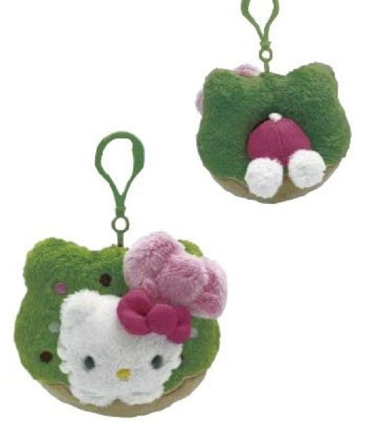 Weactive Hello Kitty Matcha Sweet Treats 6" Plushies with Clips Matcha Donut Kawaii Gifts