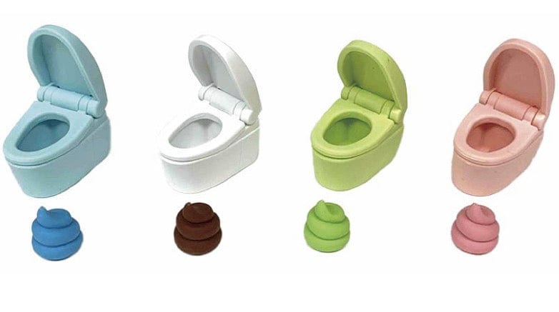 Weactive Surprise Toilet & Poop Eraser Set Kawaii Gifts 840805148282