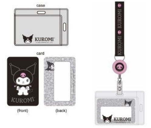 Kuromi Lanyard with Retractable Badge Leash – Kawaii Gifts