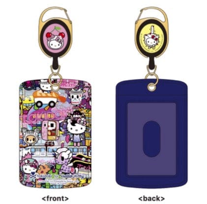 Weactive tokidoki x Hello Kitty Midnight Metropolis Card Case with Key Reel Kawaii Gifts 840805148183
