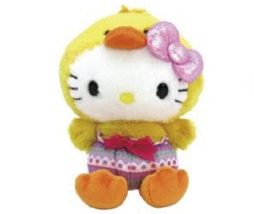Weactive Hello Kitty Heart Easter Plushies Collection: Chick & Bunny Small 5" Chick Kawaii Gifts 840805153590
