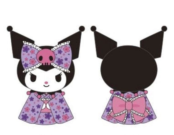 Weactive Kuromi Butterfly Purple Kimono Plushies Small 6" Kawaii Gifts 840805152883