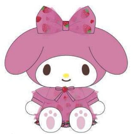 My Melody Strawberry Dress Plushies Kawaii Gifts My Melody Strawberry Dress Plushies Kawaii Gifts