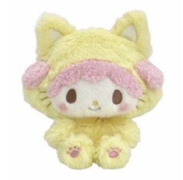 Weactive Sanrio Fluffy Pastel Kitten 6" Plush: Cinnamoroll, Pompompurin, Kuromi, My Melody, Hello Kitty, My Piano My Piano Kawaii Gifts 840805155129